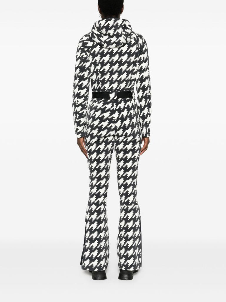 Houndstooth Hooded Ski Suit