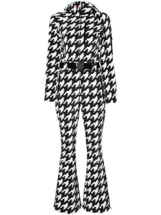 Houndstooth Hooded Ski Suit