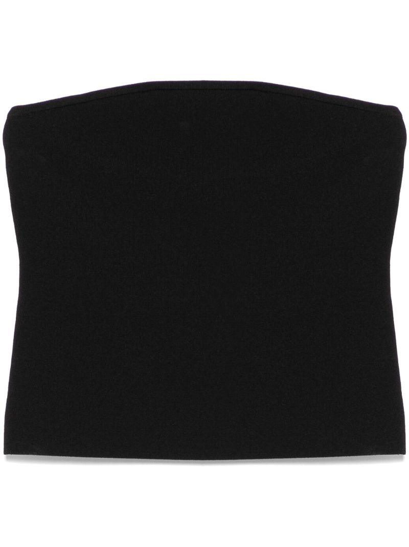 Strapless Knit Crop Top