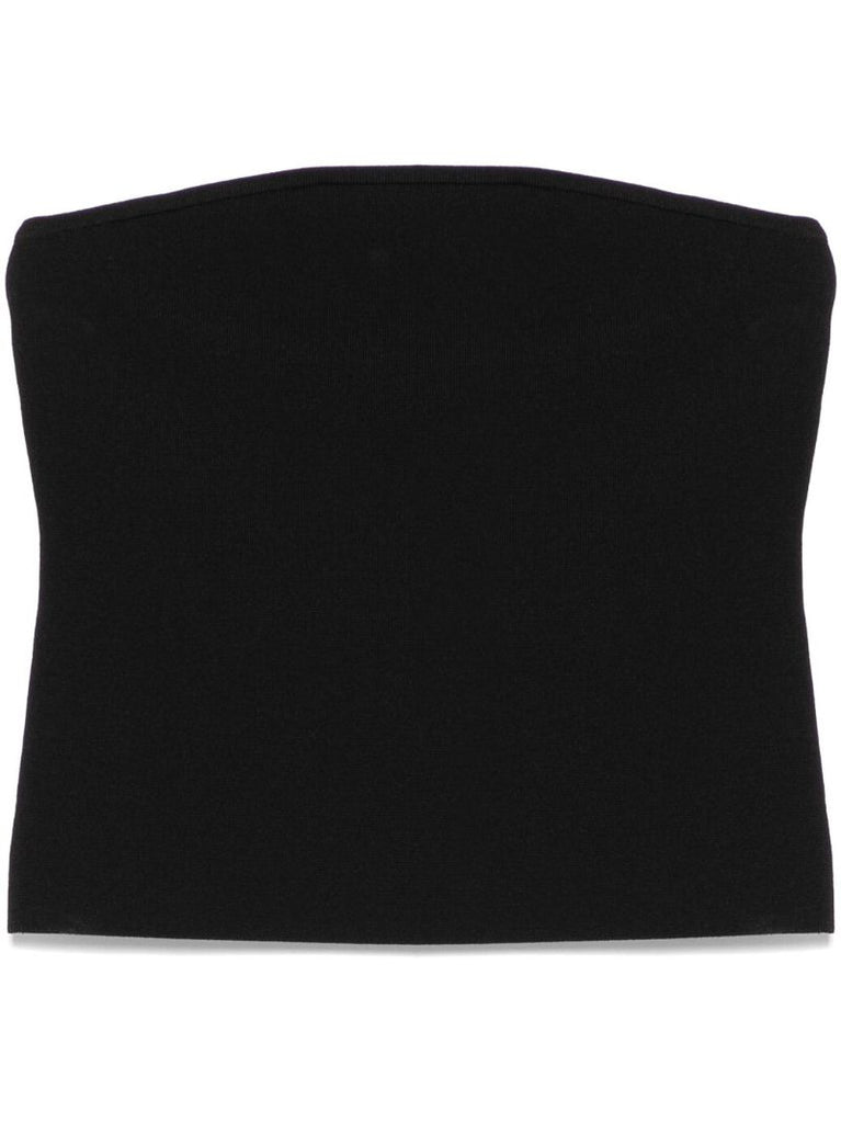 Strapless Knit Crop Top