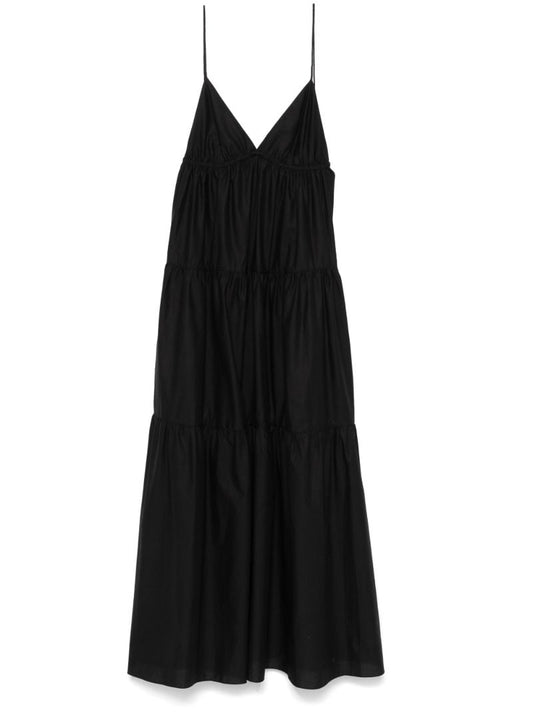 Black Triangle Tiered Dress