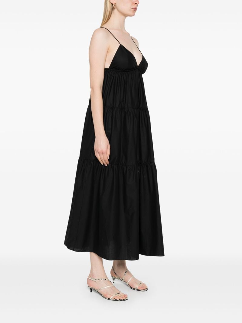 Black Triangle Tiered Dress