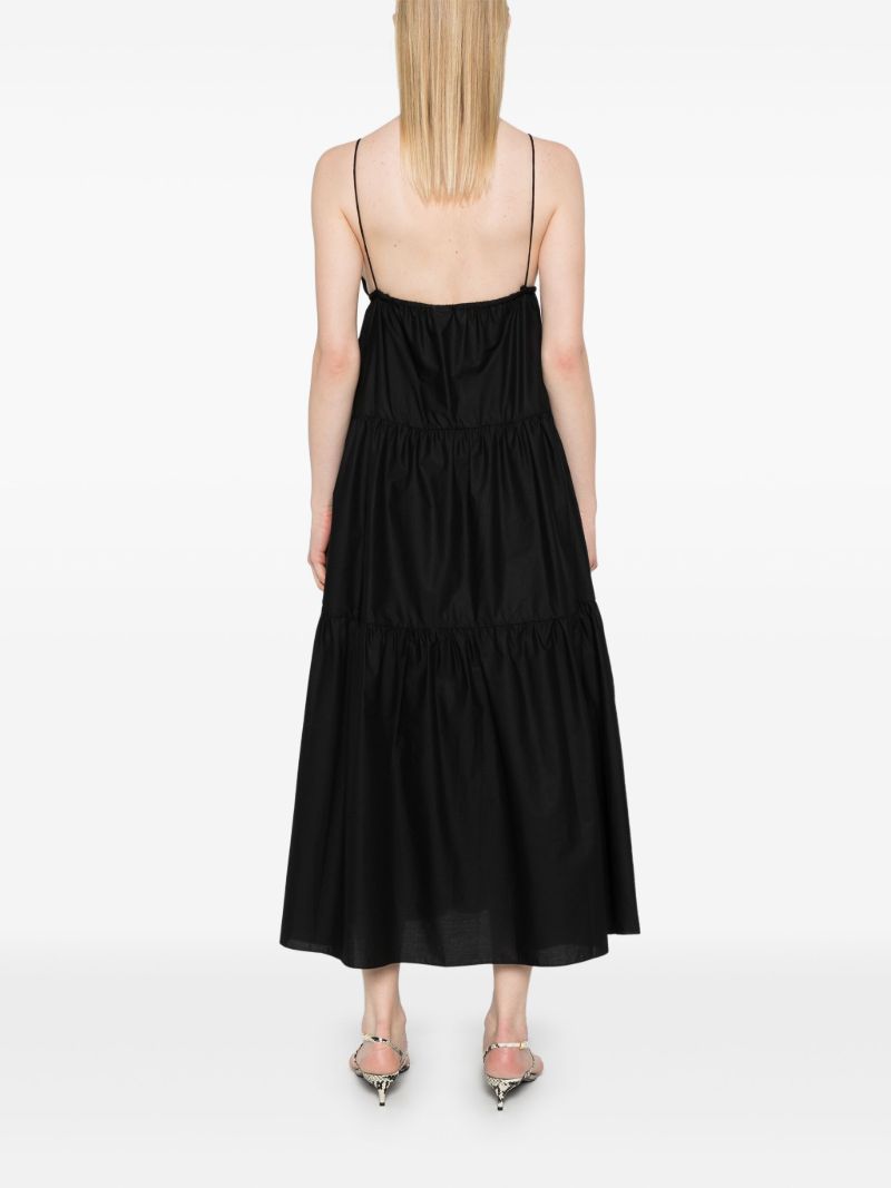 Black Triangle Tiered Dress