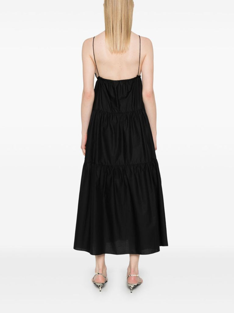 Black Triangle Tiered Dress