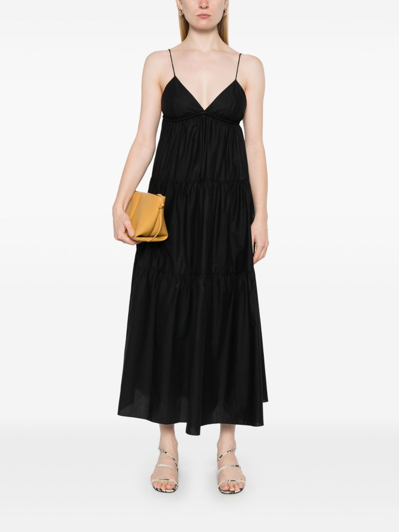 Black Triangle Tiered Dress