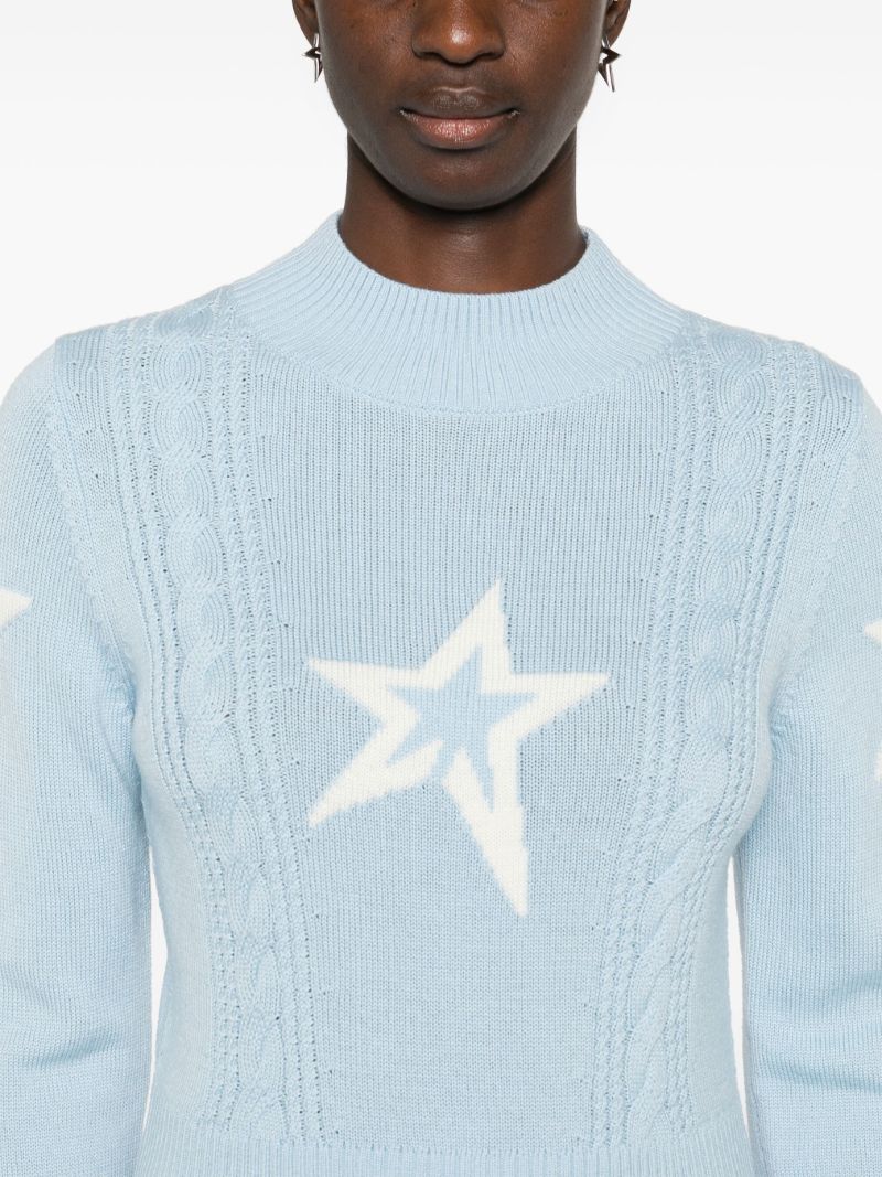 Star Mock-neck Sweater