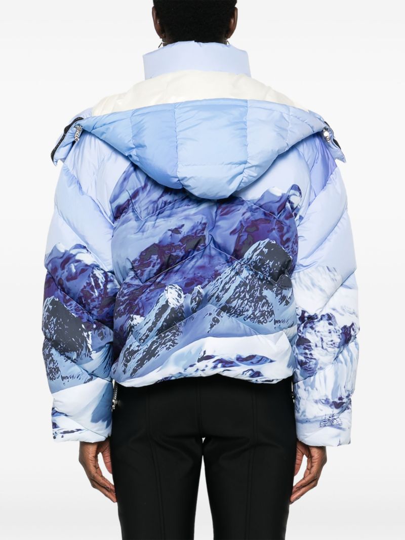 Printed Hooded Ski Jacket