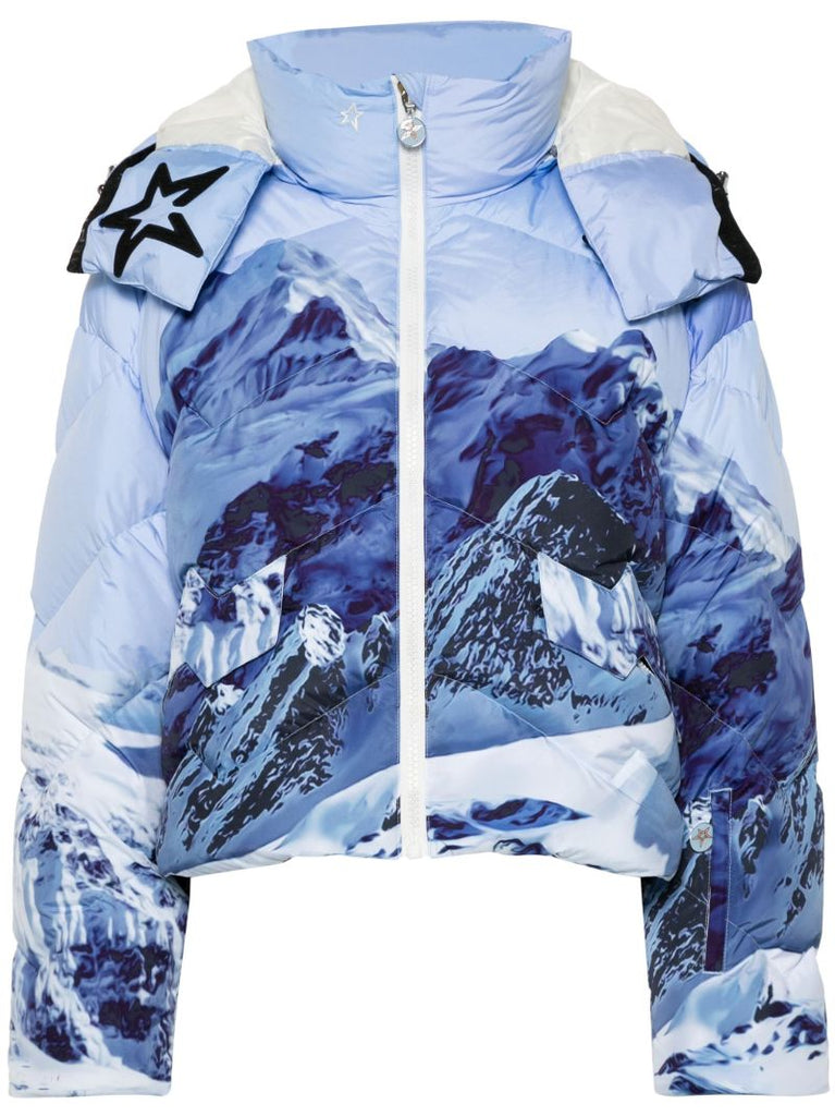Printed Hooded Ski Jacket