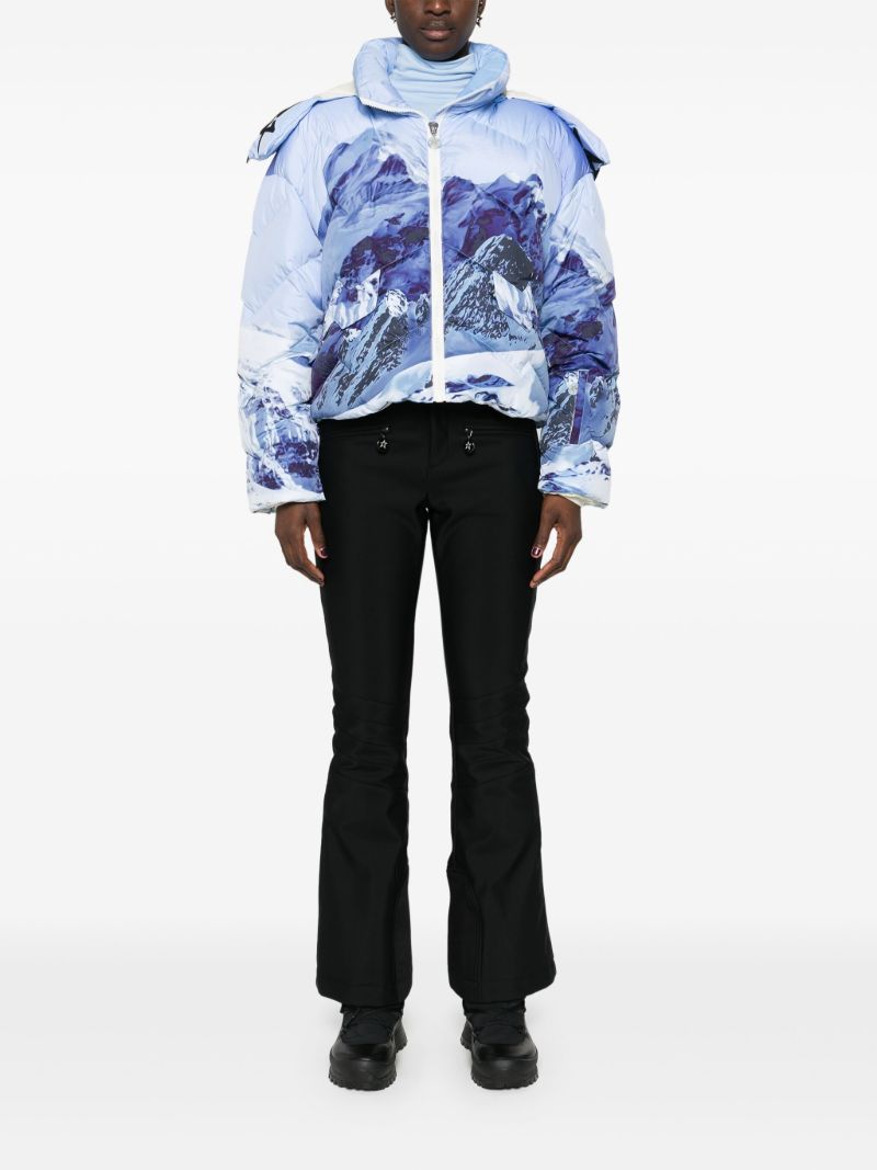 Printed Hooded Ski Jacket