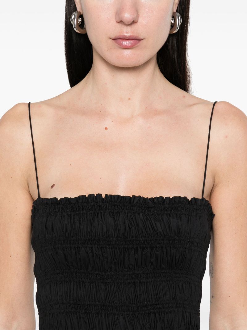 Shirred Mini Dress