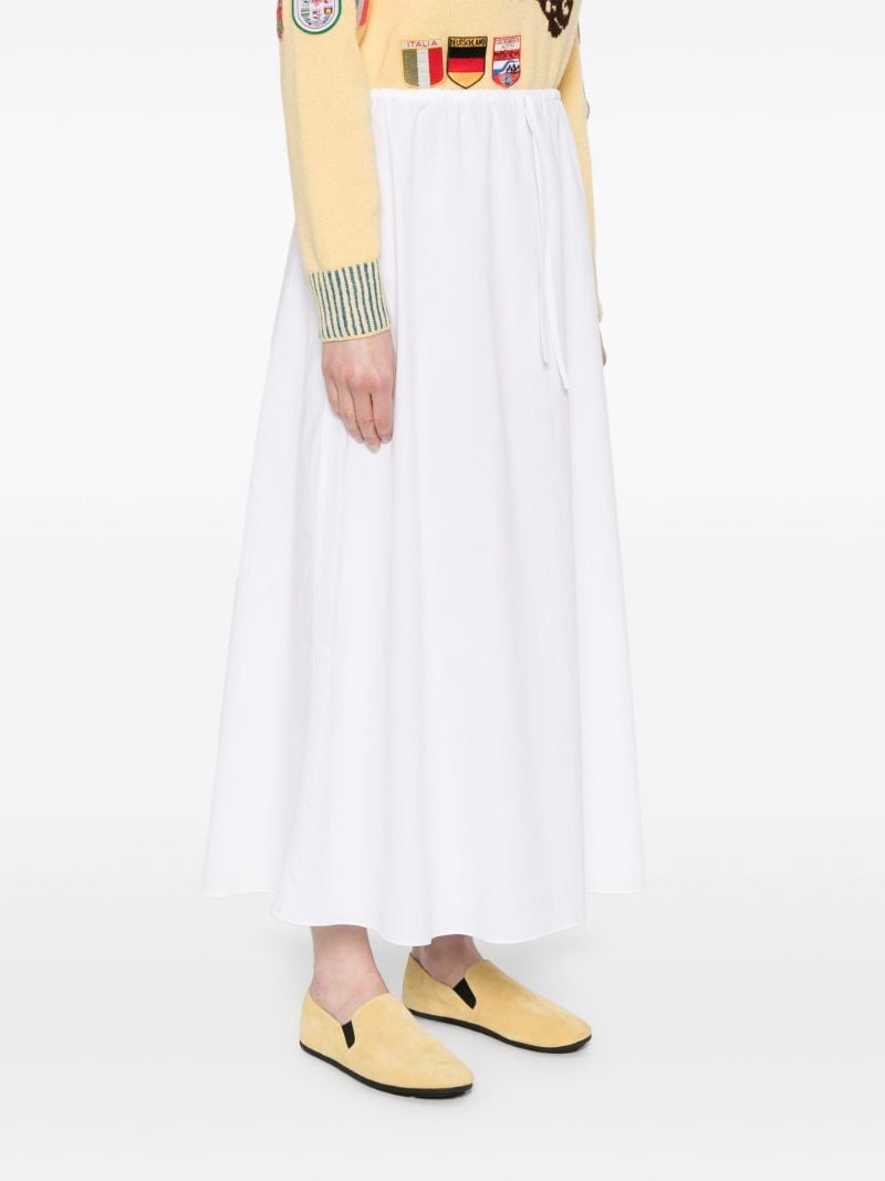 White Drawstring Skirt