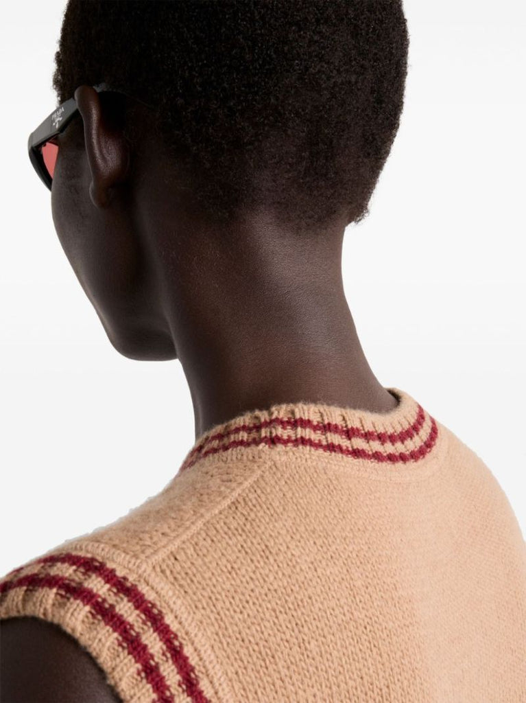 Logo-intarsia Vest
