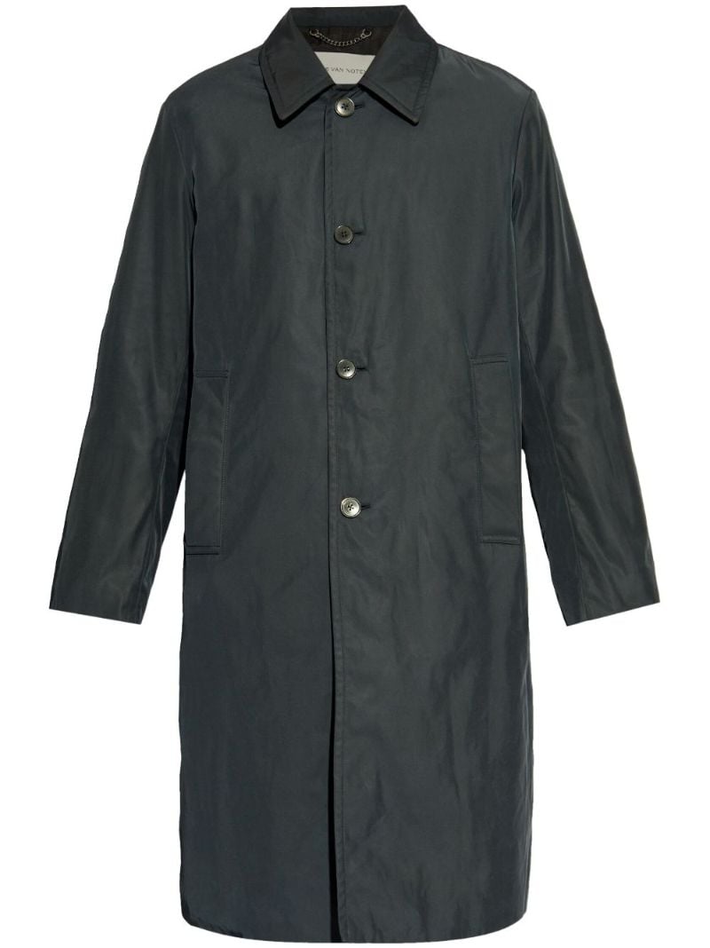 Buttoned Single-breasted Coat
