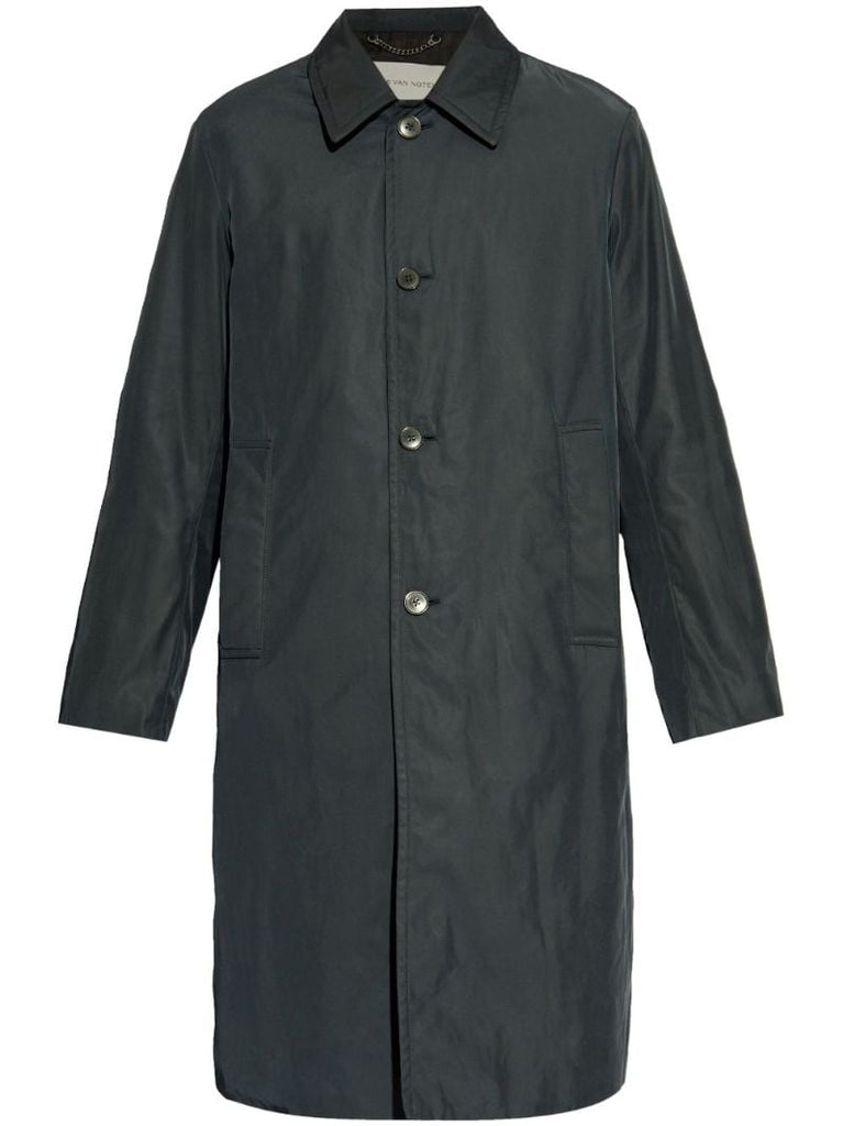 Buttoned Single-breasted Coat