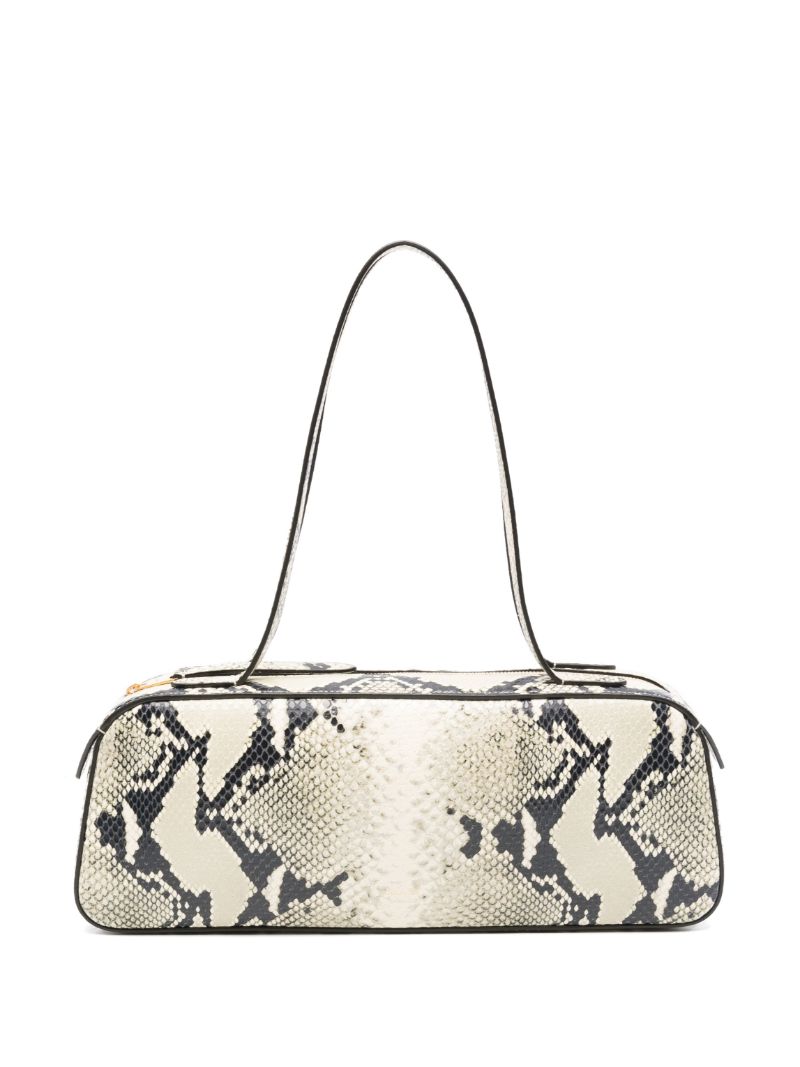 Snakeskin Effect Shoulder Bag
