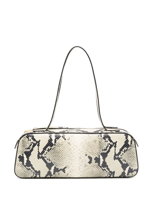 Snakeskin Effect Shoulder Bag