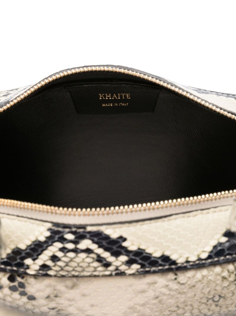 Snakeskin Effect Shoulder Bag
