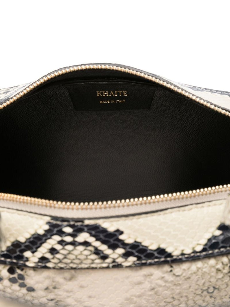 Snakeskin Effect Shoulder Bag
