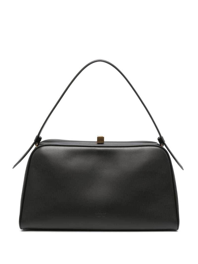 Clasp-fastened Handbag