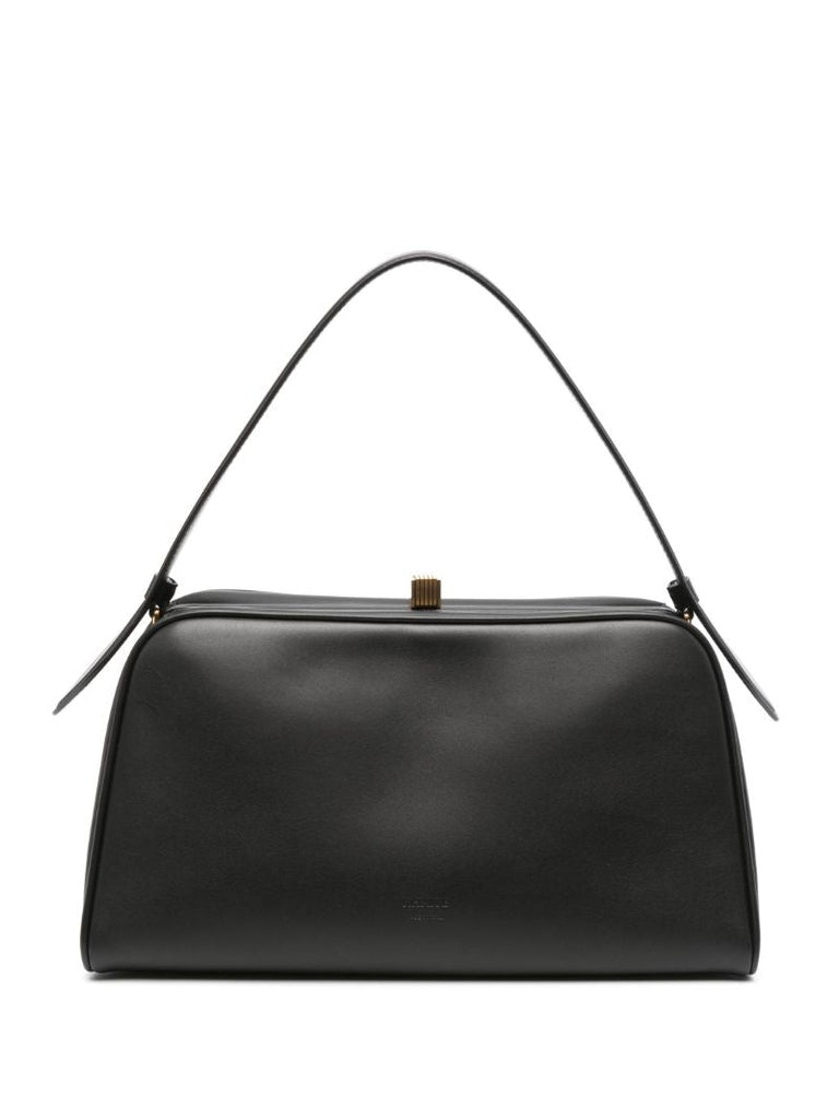 Clasp-fastened Handbag
