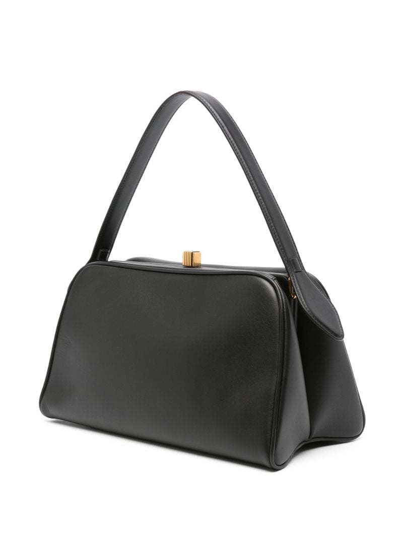 Clasp-fastened Handbag