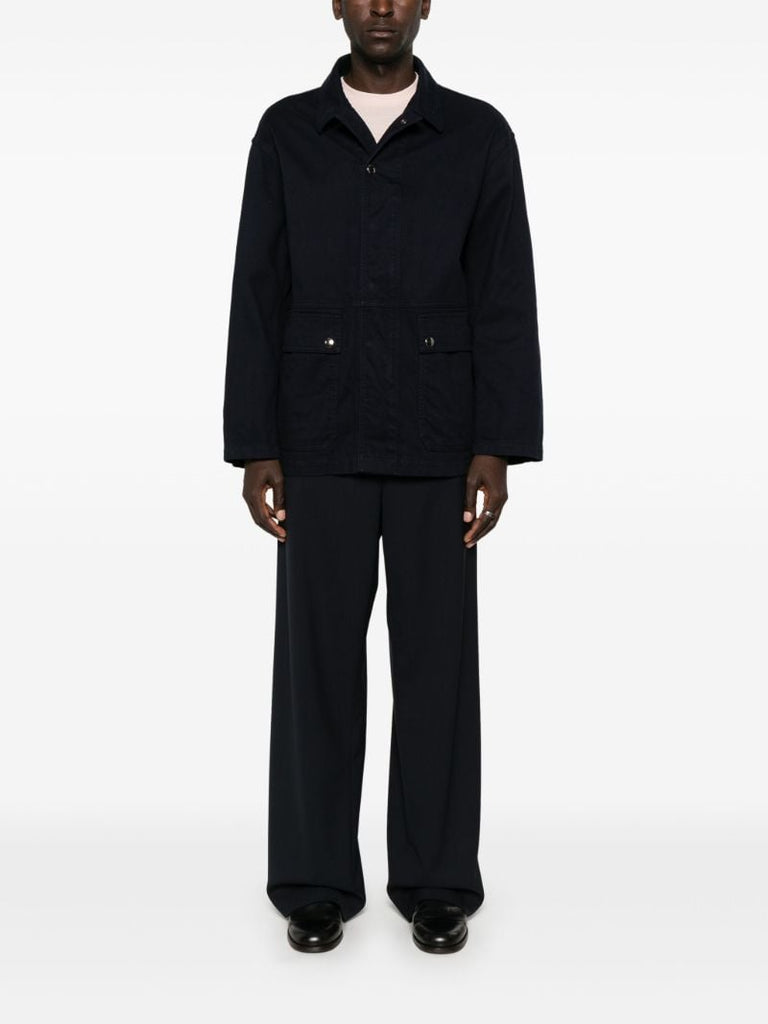 Patch Pockets Shirt Jacket
