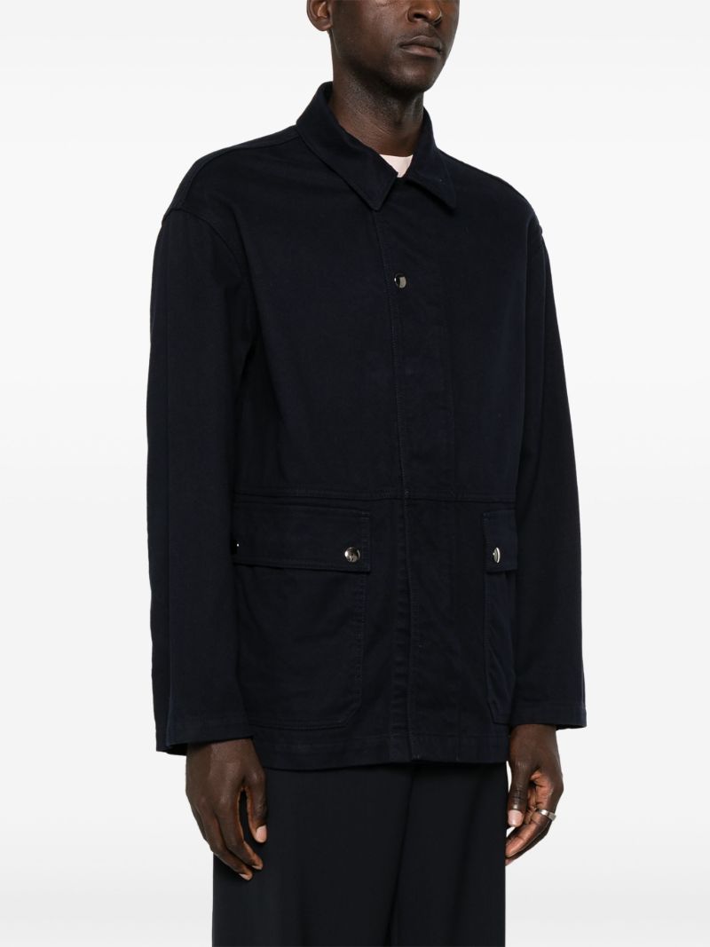 Patch Pockets Shirt Jacket