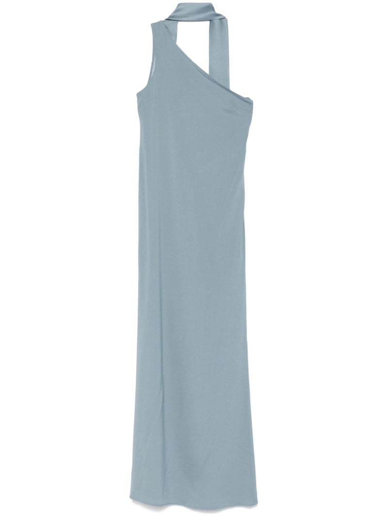 Blue One-shoulder Dress