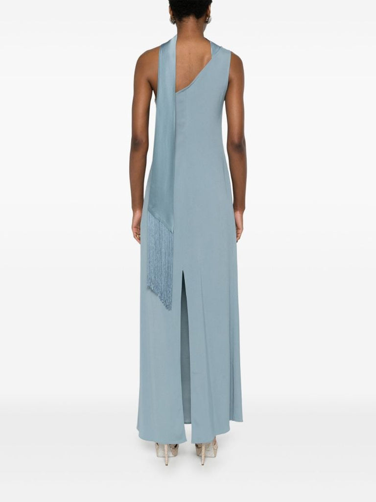 Blue One-shoulder Dress