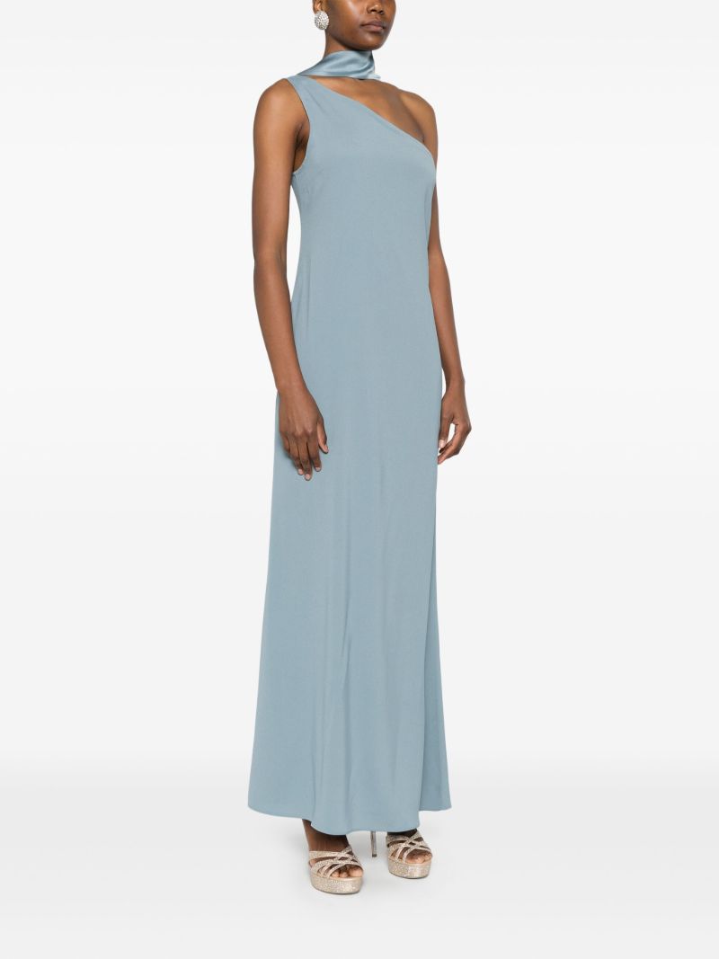 Blue One-shoulder Dress