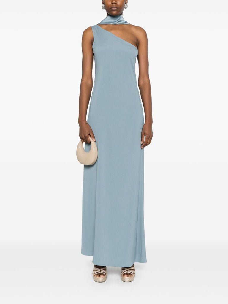 Blue One-shoulder Dress