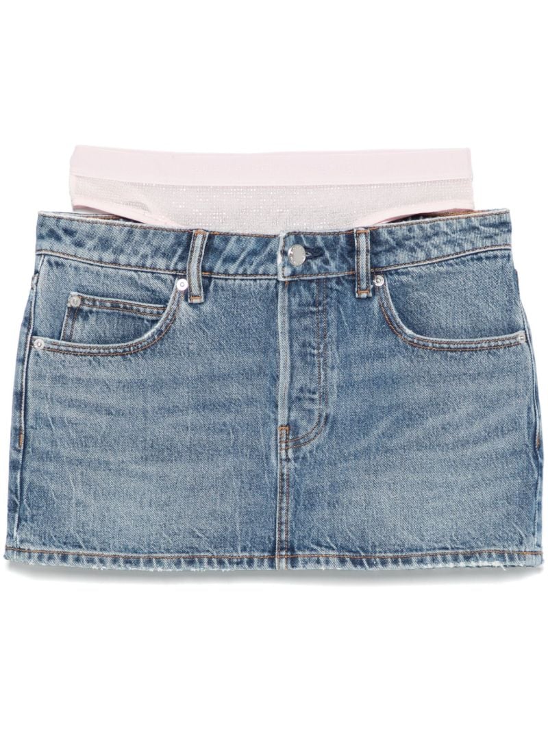 Blue Detachable-underwear Skirt