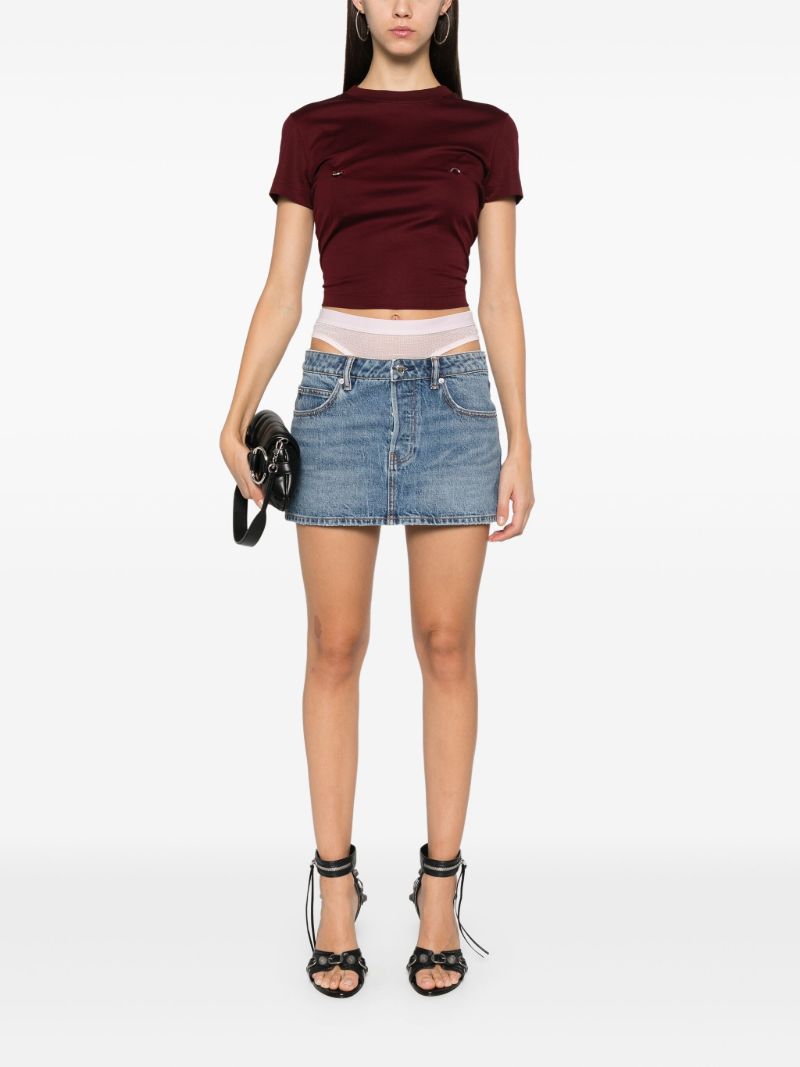 Blue Detachable-underwear Skirt
