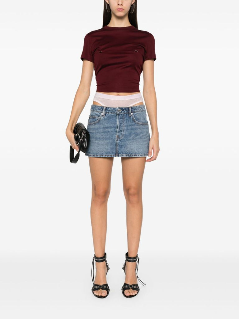 Blue Detachable-underwear Skirt