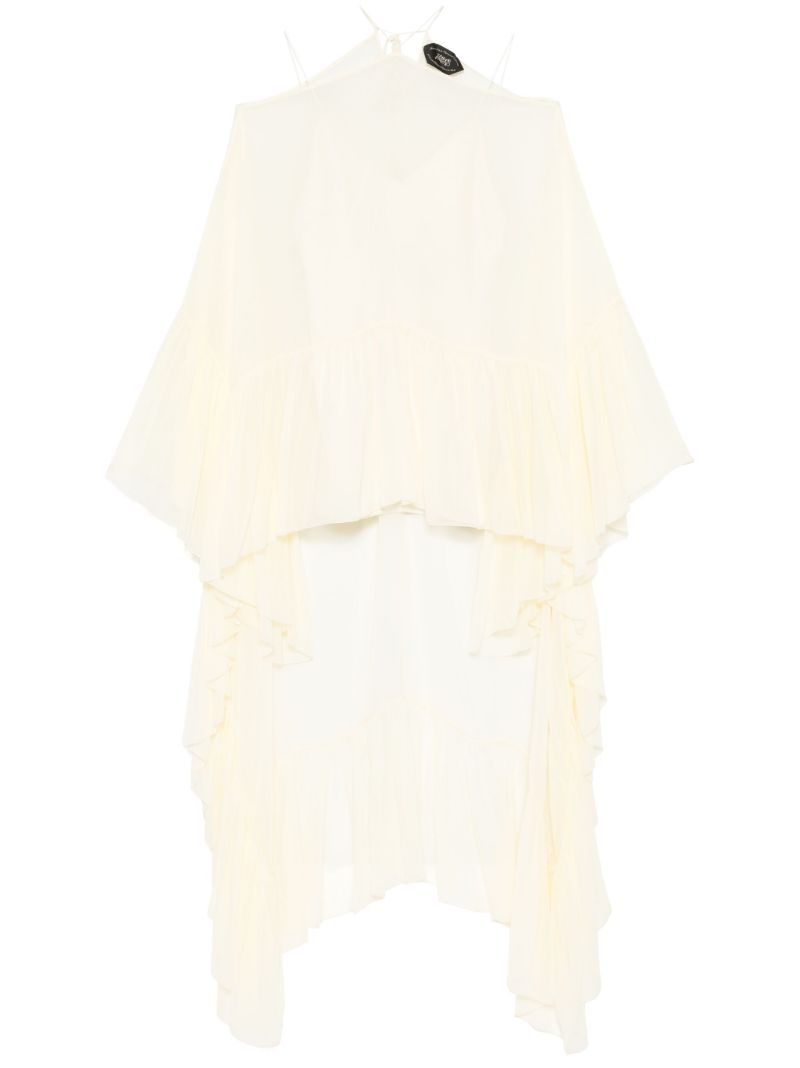 White Asymmetric Dress