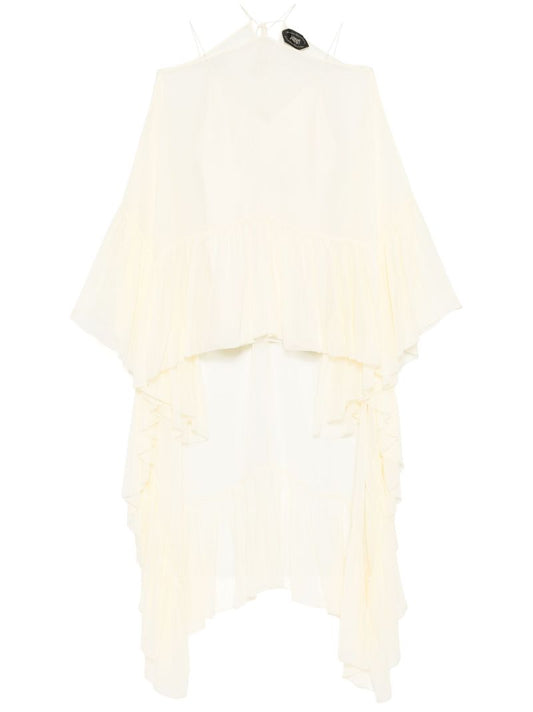 White Asymmetric Dress