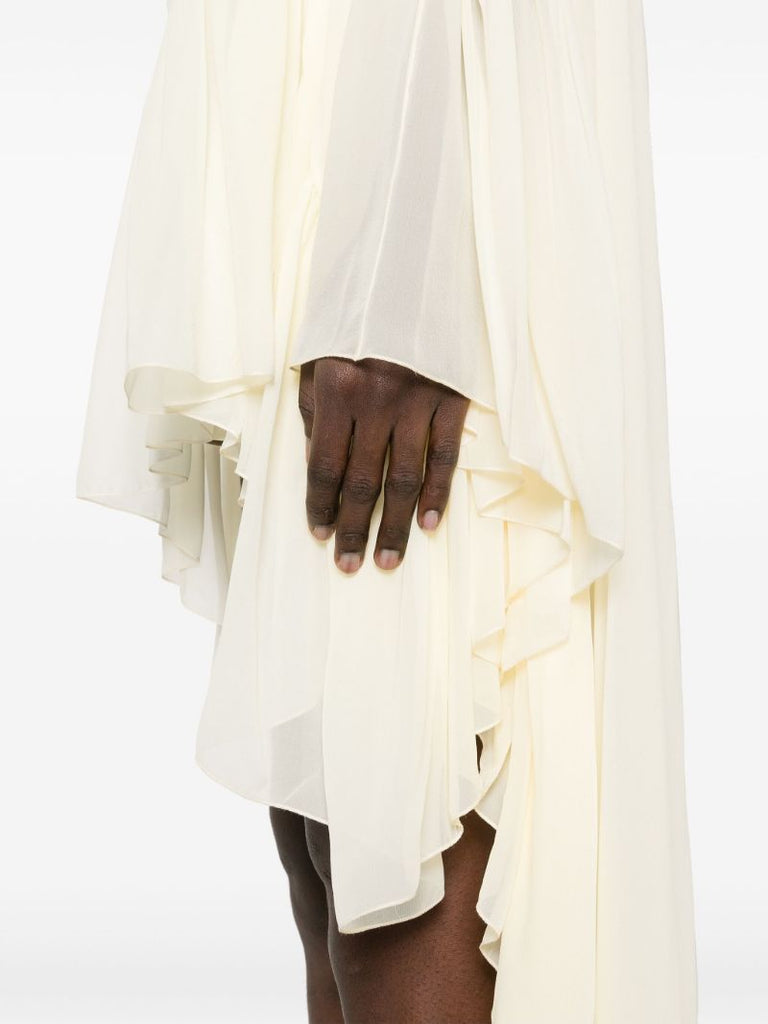 White Asymmetric Dress