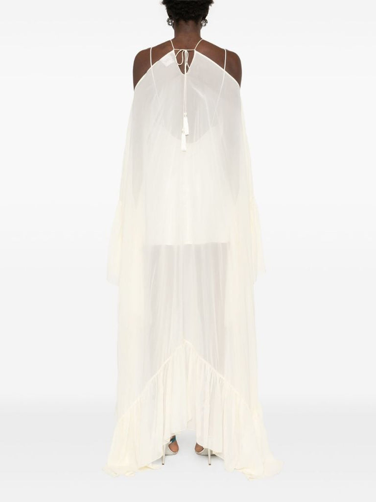White Asymmetric Dress