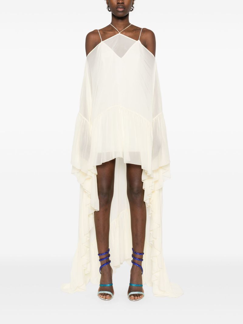 White Asymmetric Dress