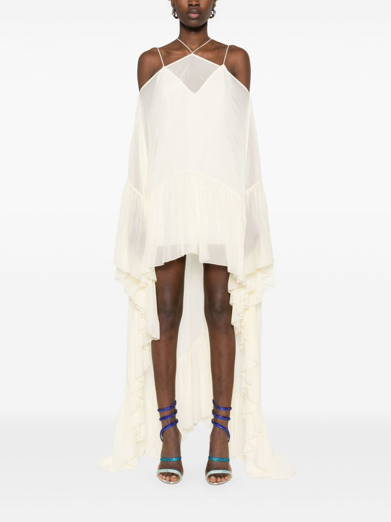 White Asymmetric Dress