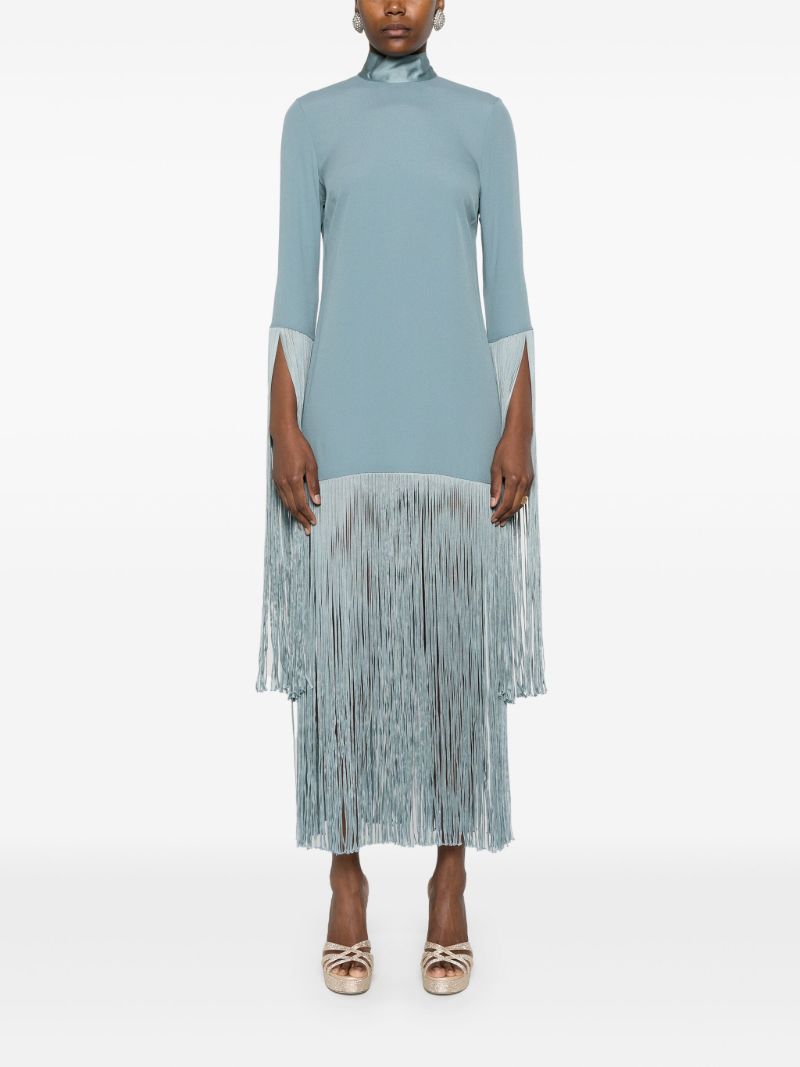 Blue Fringed Dress