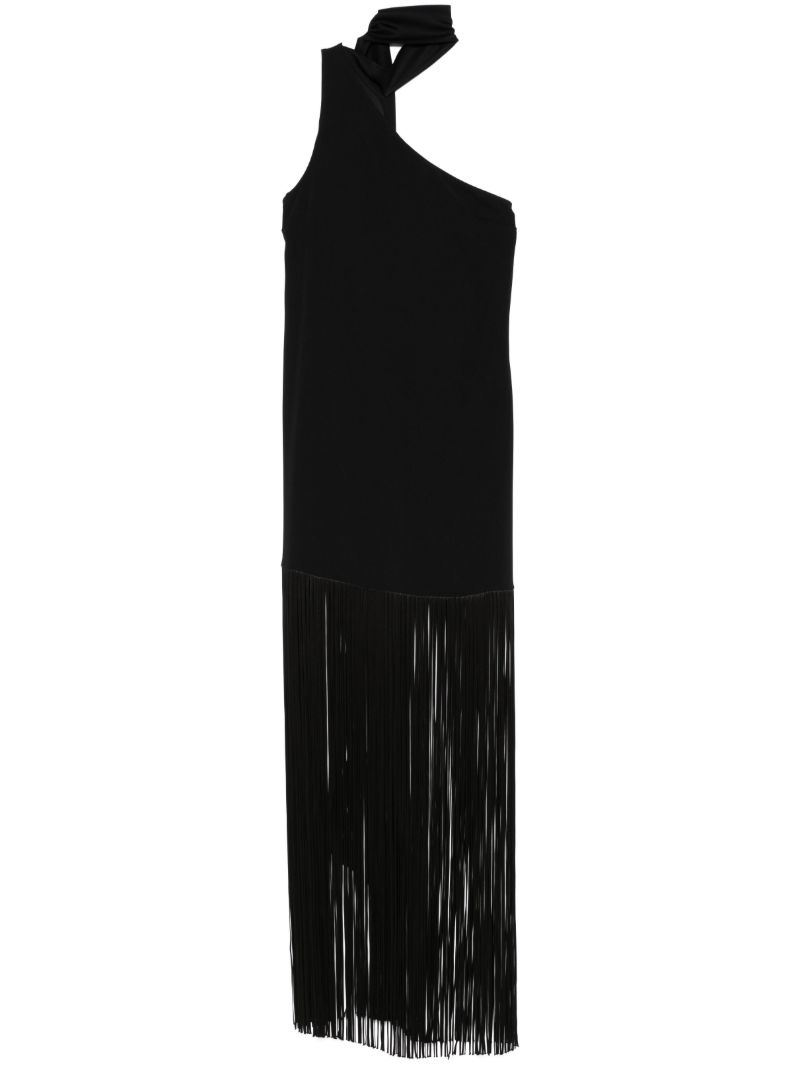 Black Fringed Dress