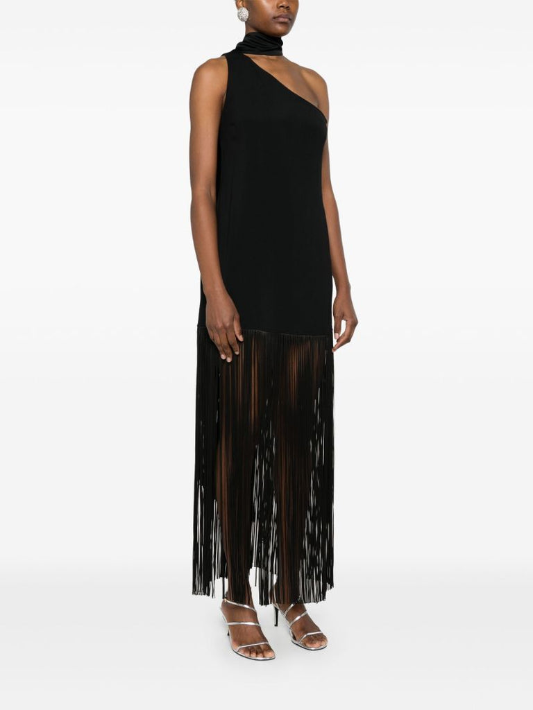 Black Fringed Dress