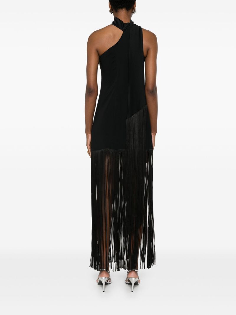 Black Fringed Dress