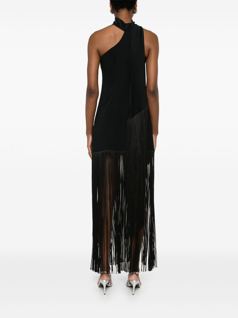 Black Fringed Dress