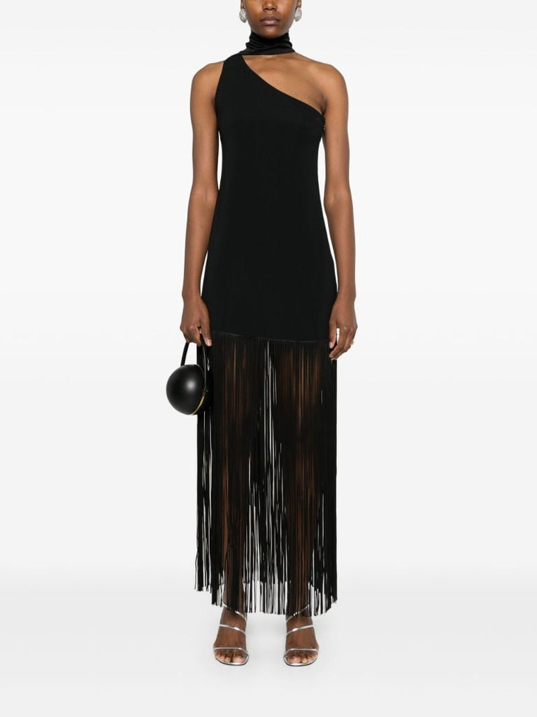 Black Fringed Dress