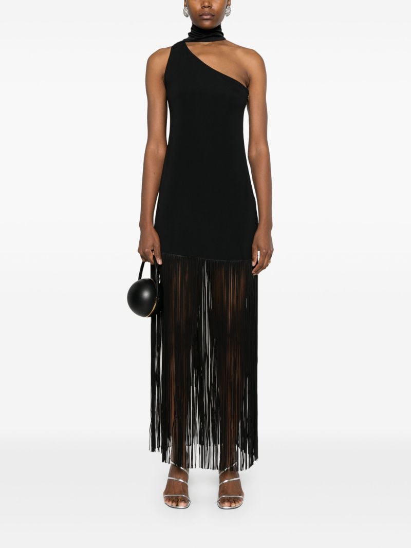 Black Fringed Dress