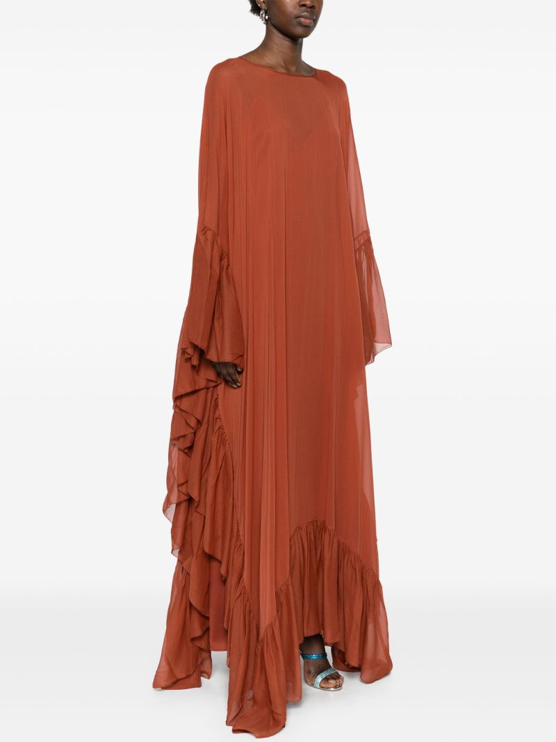 Red Ruffled Dress
