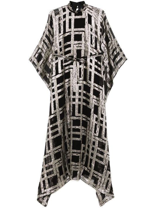 Black Checked Dress