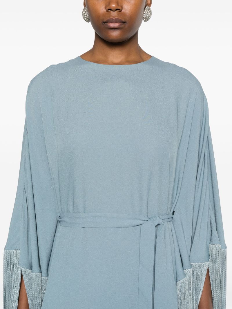 Blue Fringed Dress